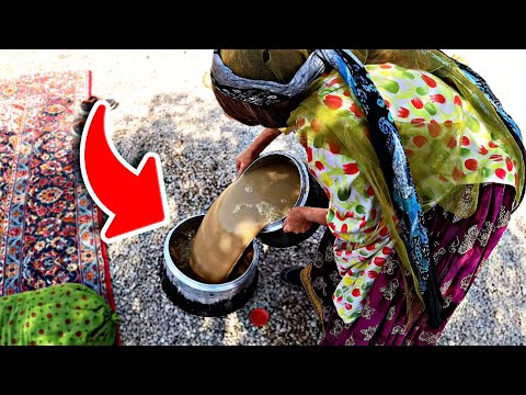 Persian Nomads | Making Pistacia Atlantica pottage with natural ingredients!