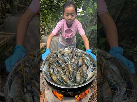 Yummy River shrimp cooking 👩‍🍳@