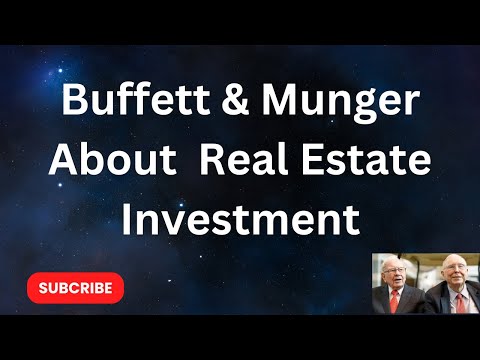 Warren Buffett & Charlie Munger about Real Estate Investing