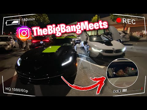 Letting TEENAGERS drive BOTH my dreams cars to a CARMEET! *C7 Corvette versus BMW i8*