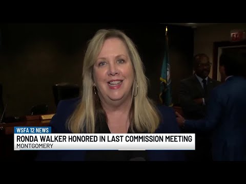 Ronda Walker honored at last Montgomery County Commission meeting