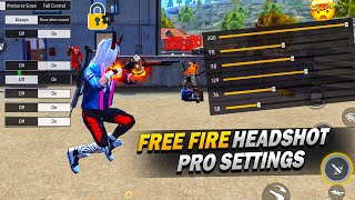 10 Pro Settings + Sensitivity + Fire Button 100% Working 😱 || Auto Headshot Setting 🔥 || Free Fire