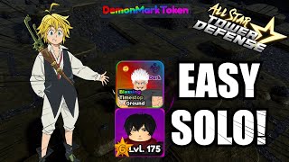 Solo Demon Mark Raid Easy! | FT 7 Star Gojo | All Star Tower Defense