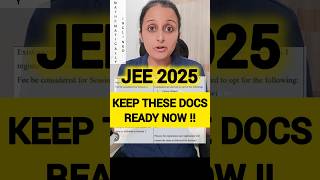 URGENT DOCS for JEE 2025 12th & droppers #jee2025 #jeemains