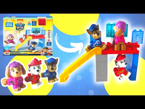 PAW PATROL Toys! Unbox, Build & Demo Paw Patrol Movie Megabloks Pup Pack | Pretend Play for Kids