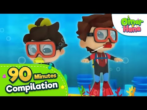 Islamic Series & Songs For Kids | Omar & Hana English 90 Minutes Compilation