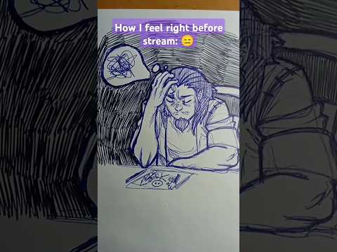 i panic all the time before the streams 😭 #art #drawing #artmemes #fyp