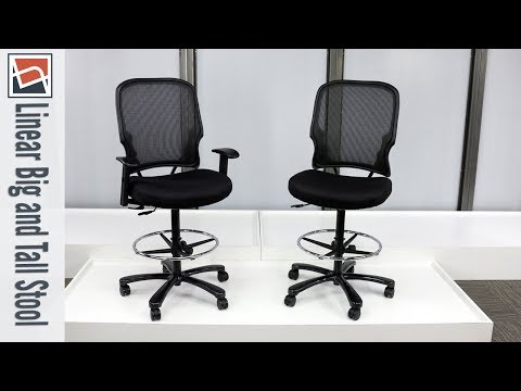 Office Stools | NBF Signature Series Linear Big and Tall Stool | National Business Furniture