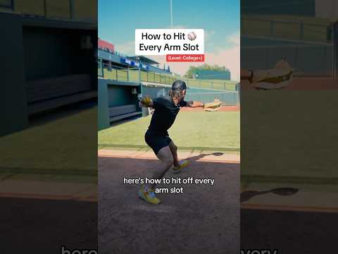 How to Hit Every Arm Slot (Level: College+) #baseball #hittingtips