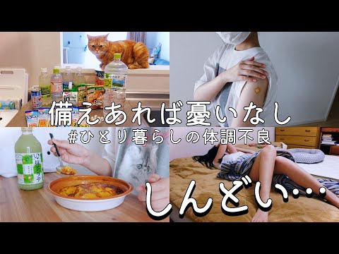 【vlog】孤独な体調不良。コロナワクチン2回目接種  | アラサー | 離婚したい | 家庭内別居 | 猫