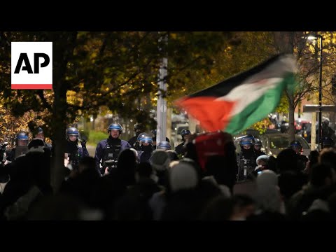 Protests erupt in Paris ahead of France vs Israel soccer match