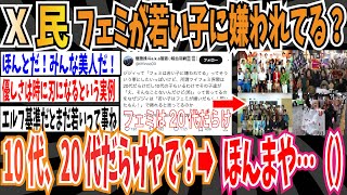 【アンフェ悲報】X民「フェミニストが若い子に嫌われてる？『ツイフェミ』は10代、20代だらけだけど？（笑）」➡︎本間や…（）【ゆっくり ツイフェミ】