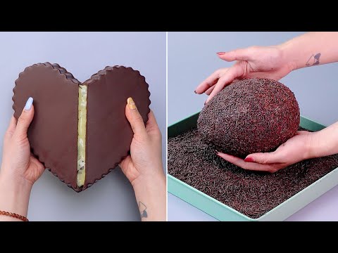 Satisfying Chocolate Nutella Egg Recipe | Homemade Chocolate Cake Decorating Videos