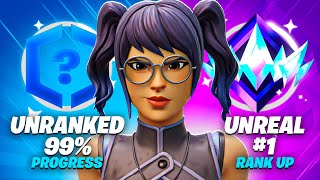 Unranked To Unreal SOLO Speedrun (Fortnite Ranked)