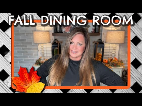 NEW DINING ROOM SET | FALL DECORATING IN THE DINING ROOM