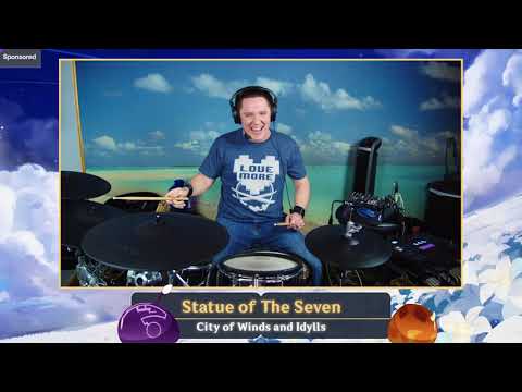 The8BitDrummer plays "Statue of the Seven" | Genshin Impact