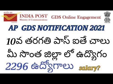 Ap postal jobs 2021|Ap postsal GDS notification|praveentechintelugu