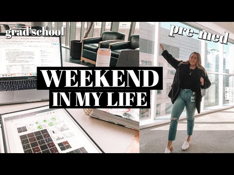 WEEKEND VLOG: how I use my planner, healthy dinner ideas, & grad school classes