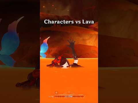 Genshin Characters vs Lava