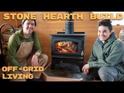 Building a Beautiful Stone Fireplace | Cabin Hearth Build | Off-Grid Alaska