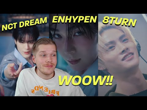 REACTION to ENHYPEN, NCT DREAM & 8TURN new releases