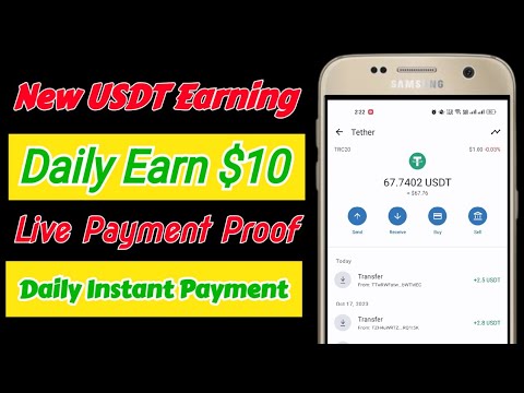 Latest Usdt Earning Website | Earn $100 Daily | Trx mining site