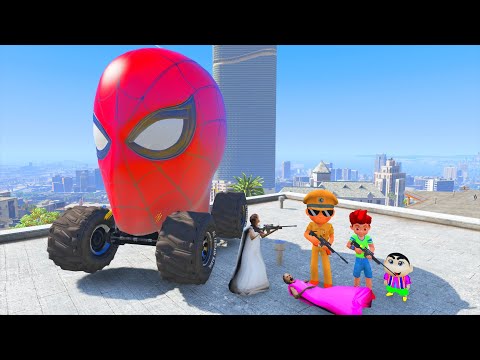 😭Little Singham Kicko Find Granny Stolen Spider Man Face Car 😡 in GTA 5 | GTA 5 Gameplay