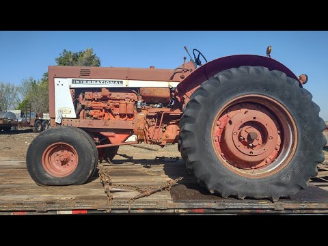 The new tractors out at the holding lot