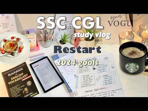 SSC Cgl study vlog📚🎀an honest day of ssc aspirant | Restart and new strategies|study vlog #ssccgl