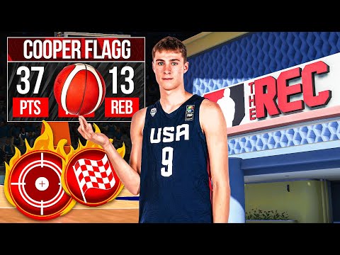 TEAM USA COOPER FLAGG is UNSTOPPABLE in the RANDOM REC (NBA 2K24)