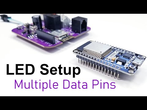 LED Setup: Using Multiple Data Pins + WLED Configuration. EASY Setup