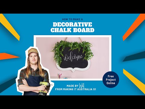 How to Make a DIY Chalk Board | Making It Australia S1 | Spotlight Stores