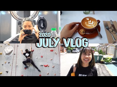 July Vlog⎪第一次攀岩, 各种聚餐, 去染发