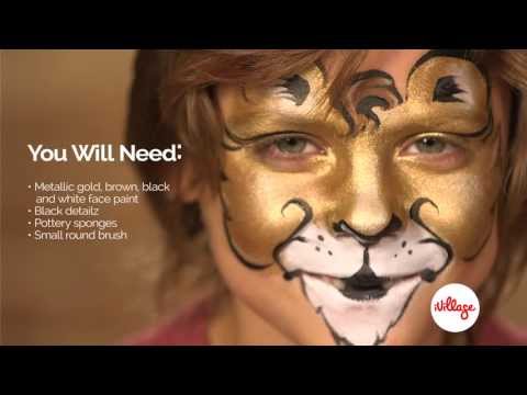 How To Do Lion Face Paint For Kids