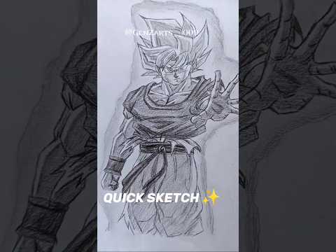 Goku ssj ☠️ Speed Drawing StickMan 😳#shorts #anime #drawing #drip #goku #dragonball