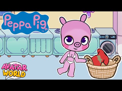 🔴 Muddy Peppa pig in Avatar World 🧺