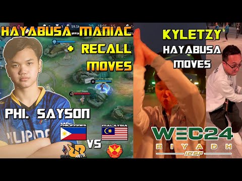 KYLETZY PHI SAYSON SHOWING HAYABUSA MOVES IN & AFTER GAME VS MALAYSIA | SIBOL vs SRG | IESF WEC 2024