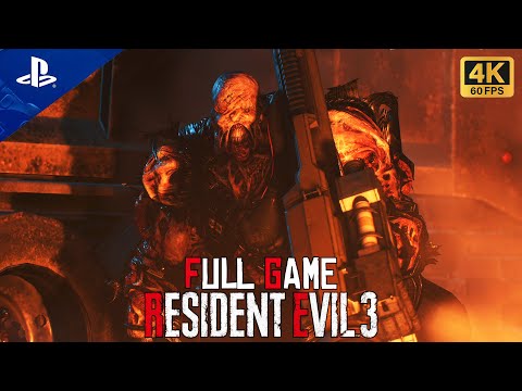 Resident Evil 3: Remake | Full Game 100% Walkthrough | (No Subs | 4K Cinematic Gaming)