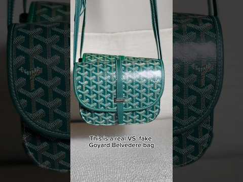 REAL vs FAKE GOYARD Belvedere bag🔍 #goyard #luxury #authenticity