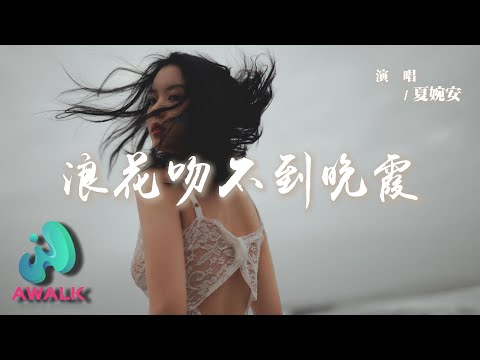 夏婉安 - 浪花吻不到晚霞『你看海鷗總不想回家，浪花吻不到晚霞。』【動態歌詞 | Pinyin Lyrics】【AWALK MUSIC】