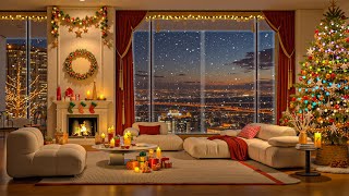 Dreamy Christmas Night 🌙 Chill Christmas Jazz & City Views🎄Relaxing Piano Jazz Music for Sleep,Relax