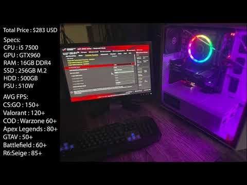 Building A gaming computer during Covid in 2021. Gaming PC under $300