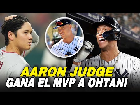 AARON JUDGE LE GANA EL MVP A SHOHEI OHTANI, AMERICAN LEAGUE MVP IS A YANKEE - MLB BASEBALL