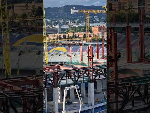 OBRAS CAMP NOU #obrascampnou #campnou #futbol #barça fcbarcelona #construction #stadium  #barcelona