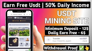 usdt earning website Best earning app income daily  commission daily withdrawal #earnusdt #earntrx