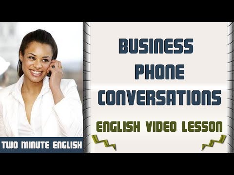 Telephone English - Telephone English Vocabulary - Business Phone Conversations