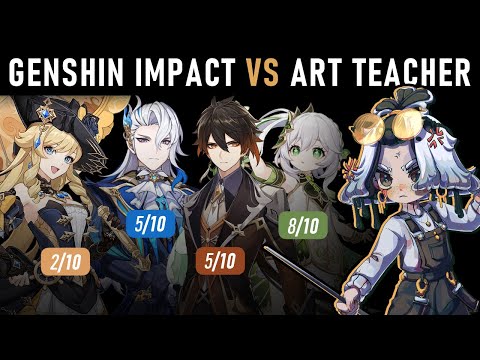 🎮🥊[Genshin Impact Designs VS Character Design Teacher]🥊🎨