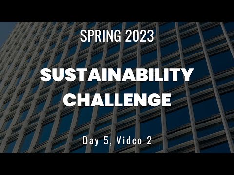 Sustainability Challenge Spring 2023: Live Q&A