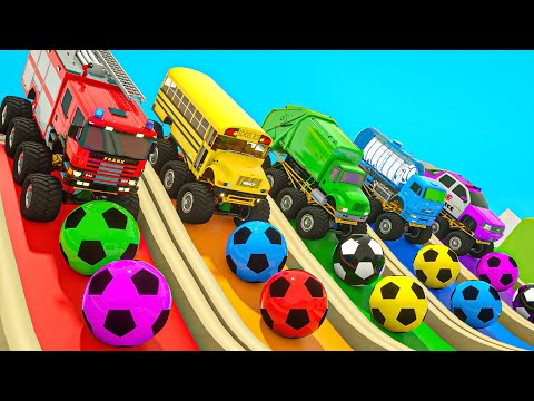 Johny Johny Yes Papa - School bus replaces wheel with soccer ball - Baby Nursery Rhymes & Kids Songs