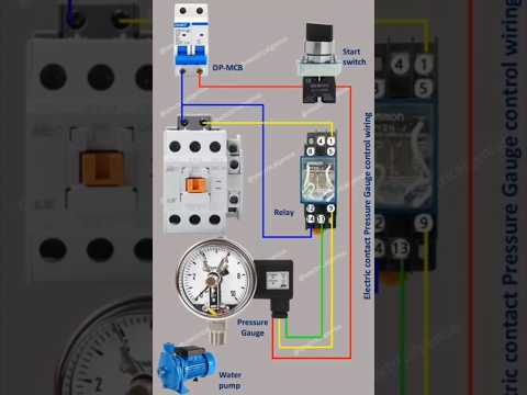 Electric Contact Pressure Gauge Control Wiring | Pressure Gauge | @Electricalgenius